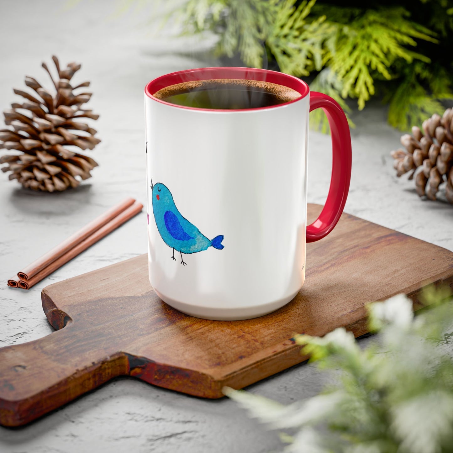 Singing Bird Accent Mug