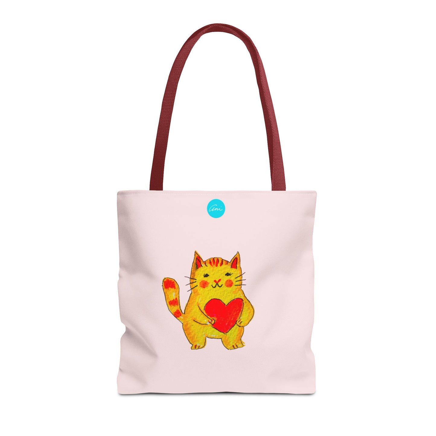 A Cat and a Heart Tote Bag