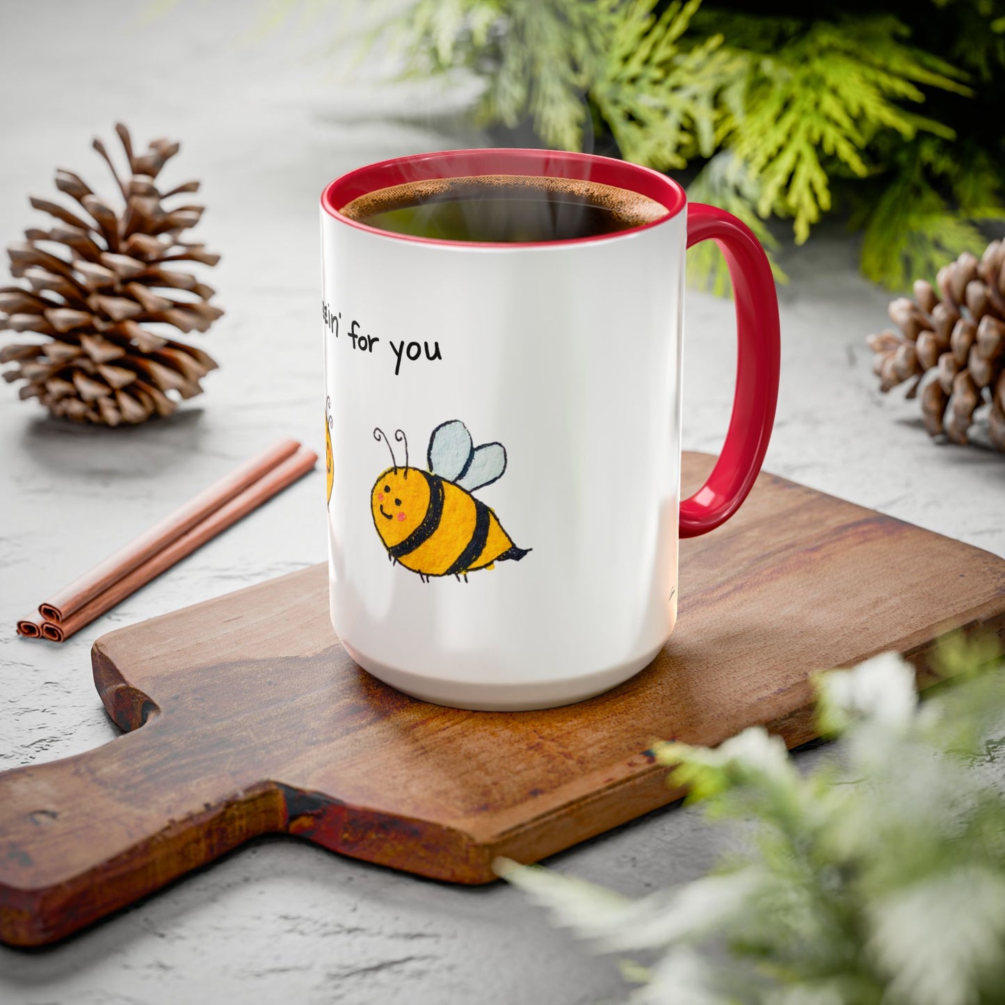 Buzzin' For You Accent Mug