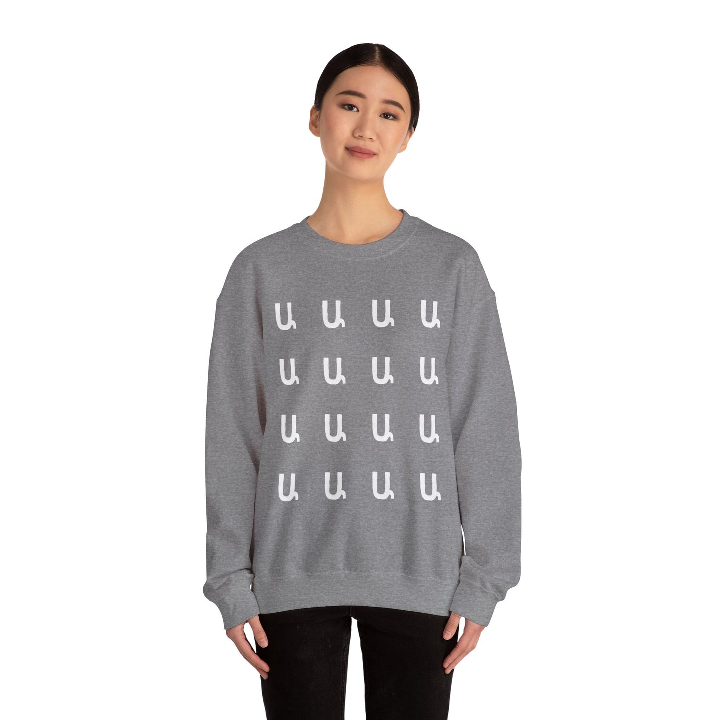 Custom Armenian Letters Unisex Sweatshirt Neutral Colors