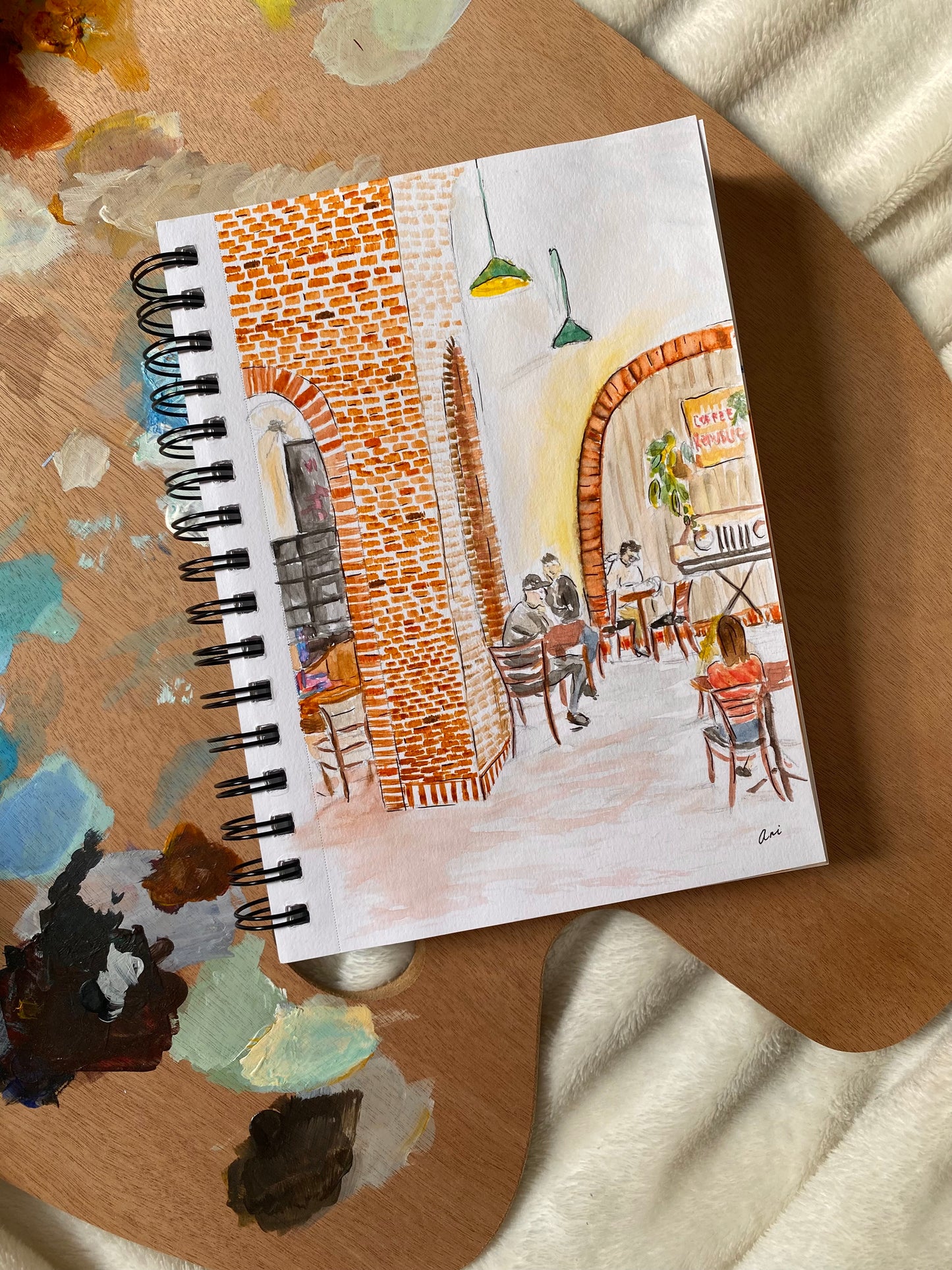 The One at the Coffee Shop Original Painting