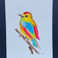 A Happy Bird Original Watercolor