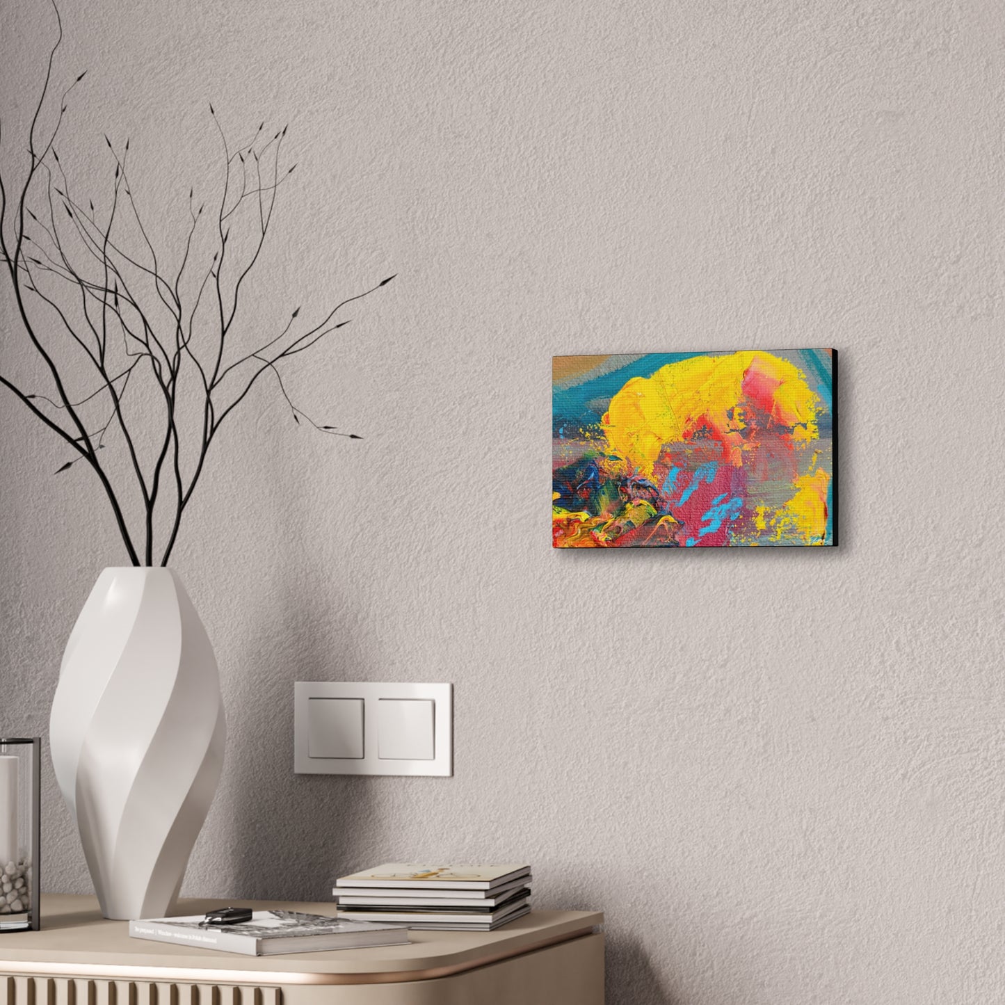 A Burst of Color Stretched Canvas Print