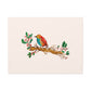 Bright Bird on a Branch Canvas Print