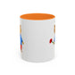Bear with a Rose Accent Mug