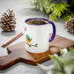 Bird with a Heart Balloon Accent Mug