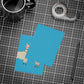 Two Llamas Turquoise Postcard Bundles with Envelopes