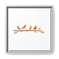Birds on a Branch Gallery Canvas Print with Frame