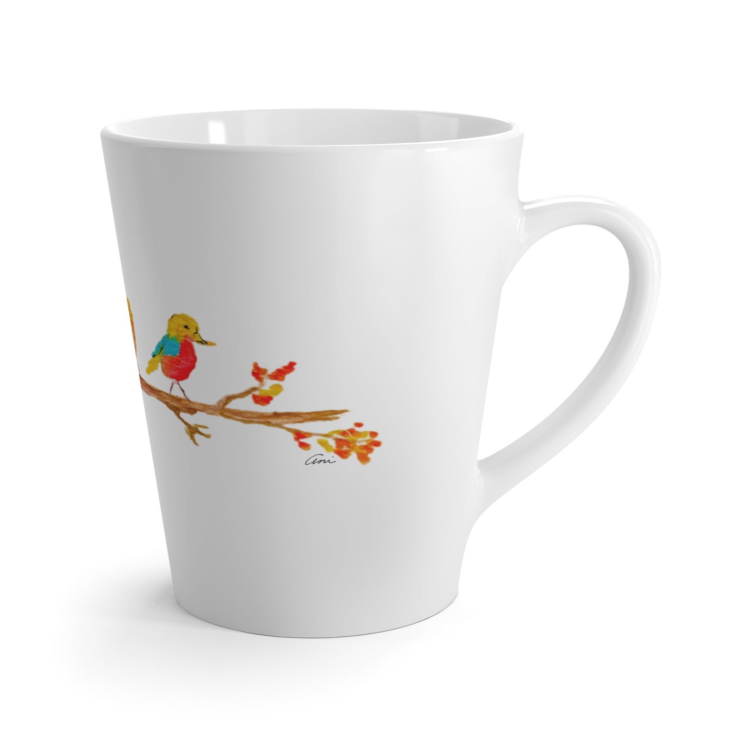 Birds on a Branch Latte Mug