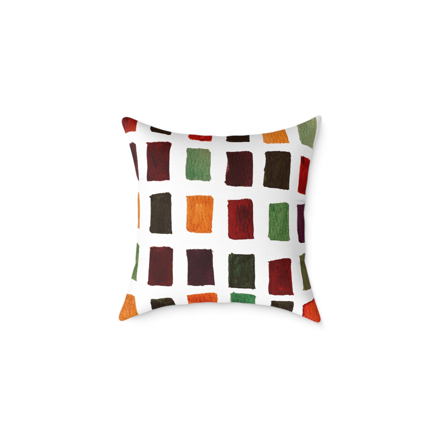 Fall Colors Square Poly Canvas Pillow