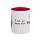I Love You Beary Much Accent Mug
