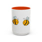 Two Honeybees Accent Mug