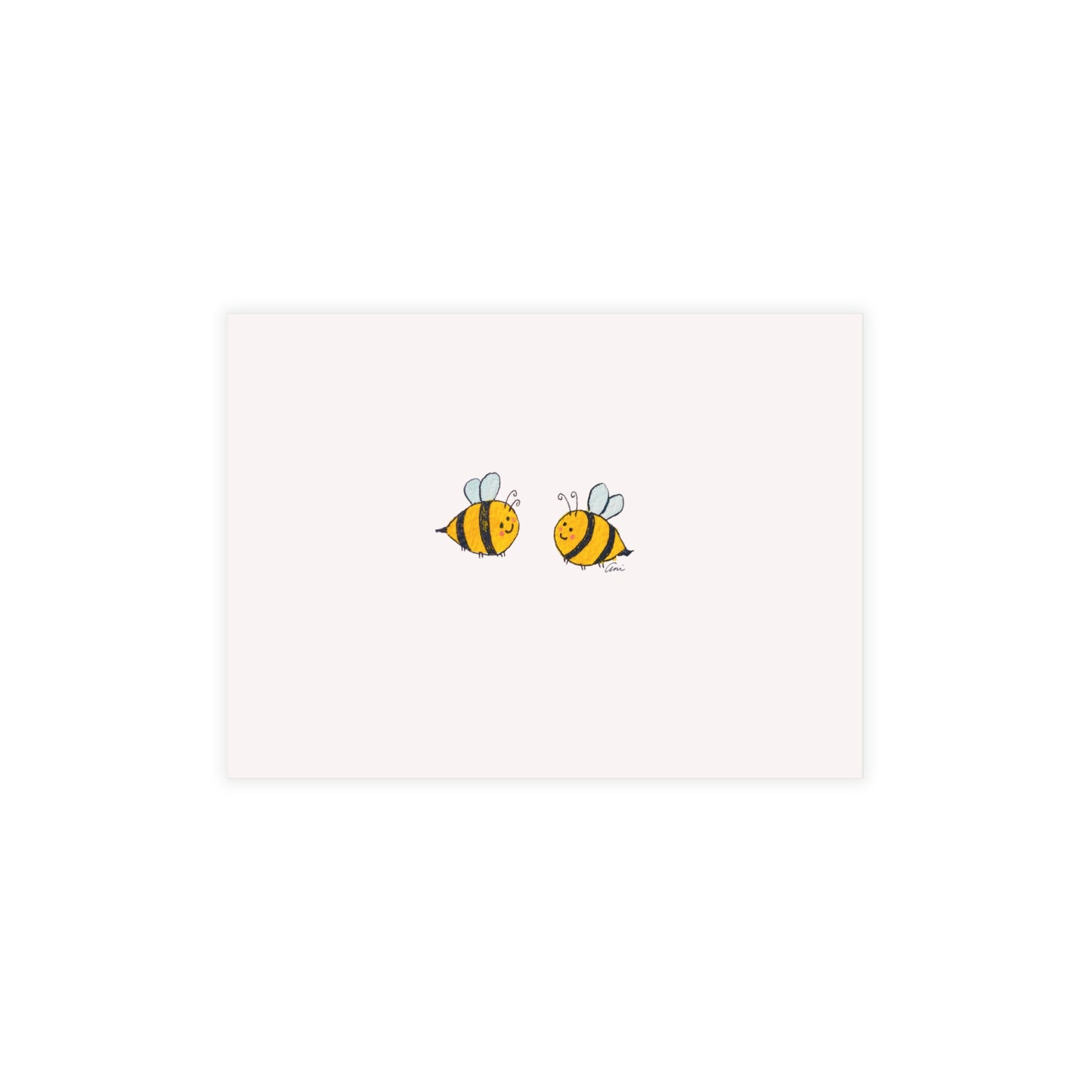 Two Honeybees Postcard Bundles with Envelopes