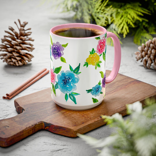 Spring Roses Accent Mug