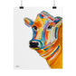 Colorful Cow Rolled Poster