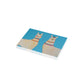 Two Llamas Turquoise Postcard Bundles with Envelopes