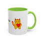 You're Purr-Fect For Me Accent Mug