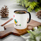 Bird with a Heart Balloon Accent Mug