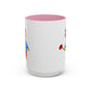 Bear with a Rose Accent Mug