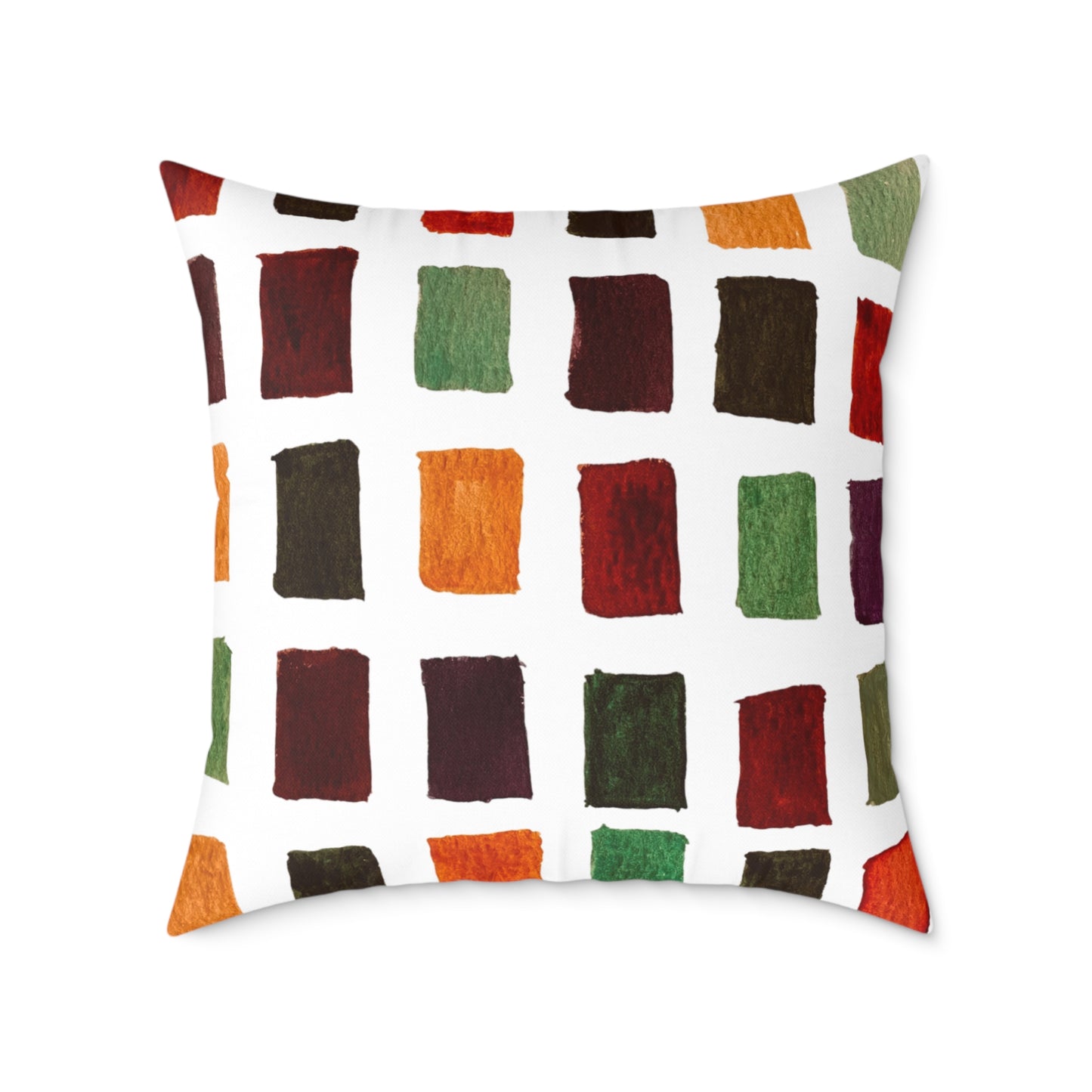 Fall Colors Square Poly Canvas Pillow