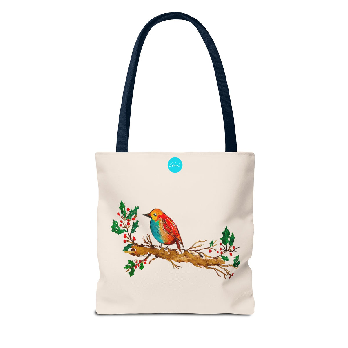 Bright Bird on a Branch Tote Bag