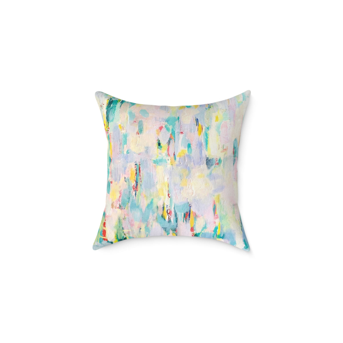 Abstract Square Poly Canvas Pillow