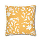 Bumblebee Fall Foliage Faux Suede Square Pillowcase