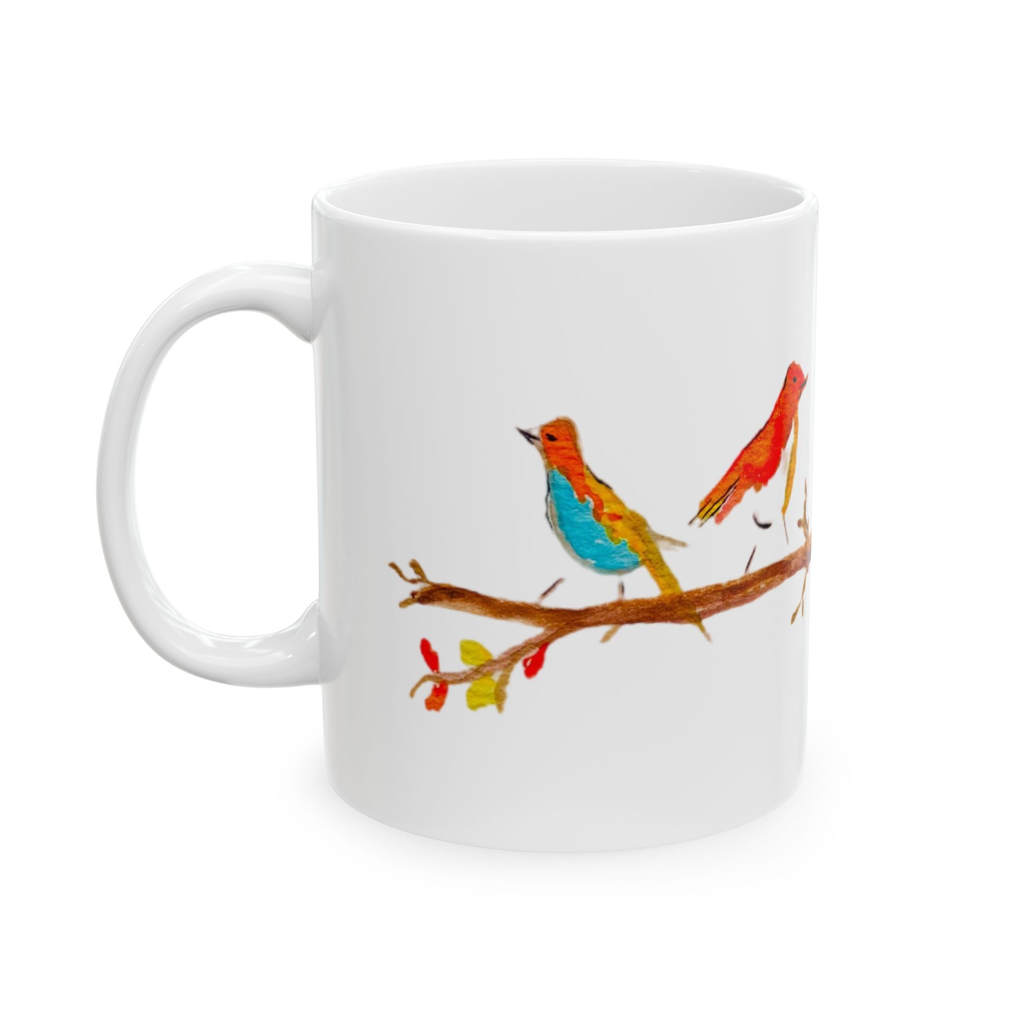 Birds on a Branch Ceramic Mug – Ani Vernon Art