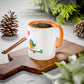 Bird with a Heart Balloon Accent Mug
