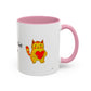You're Purr-Fect For Me Accent Mug