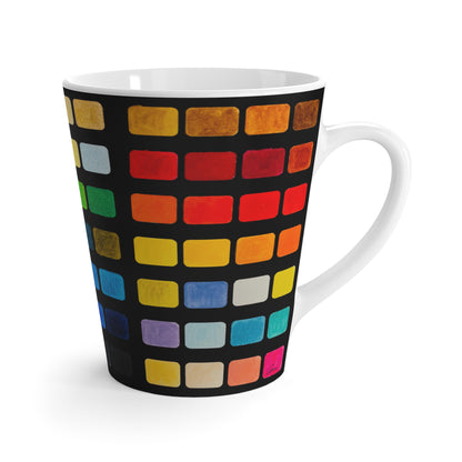Watercolor Palette Black Latte Mug