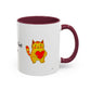 You're Purr-Fect For Me Accent Mug