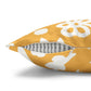 Bumblebee Fall Foliage Faux Suede Square Pillowcase