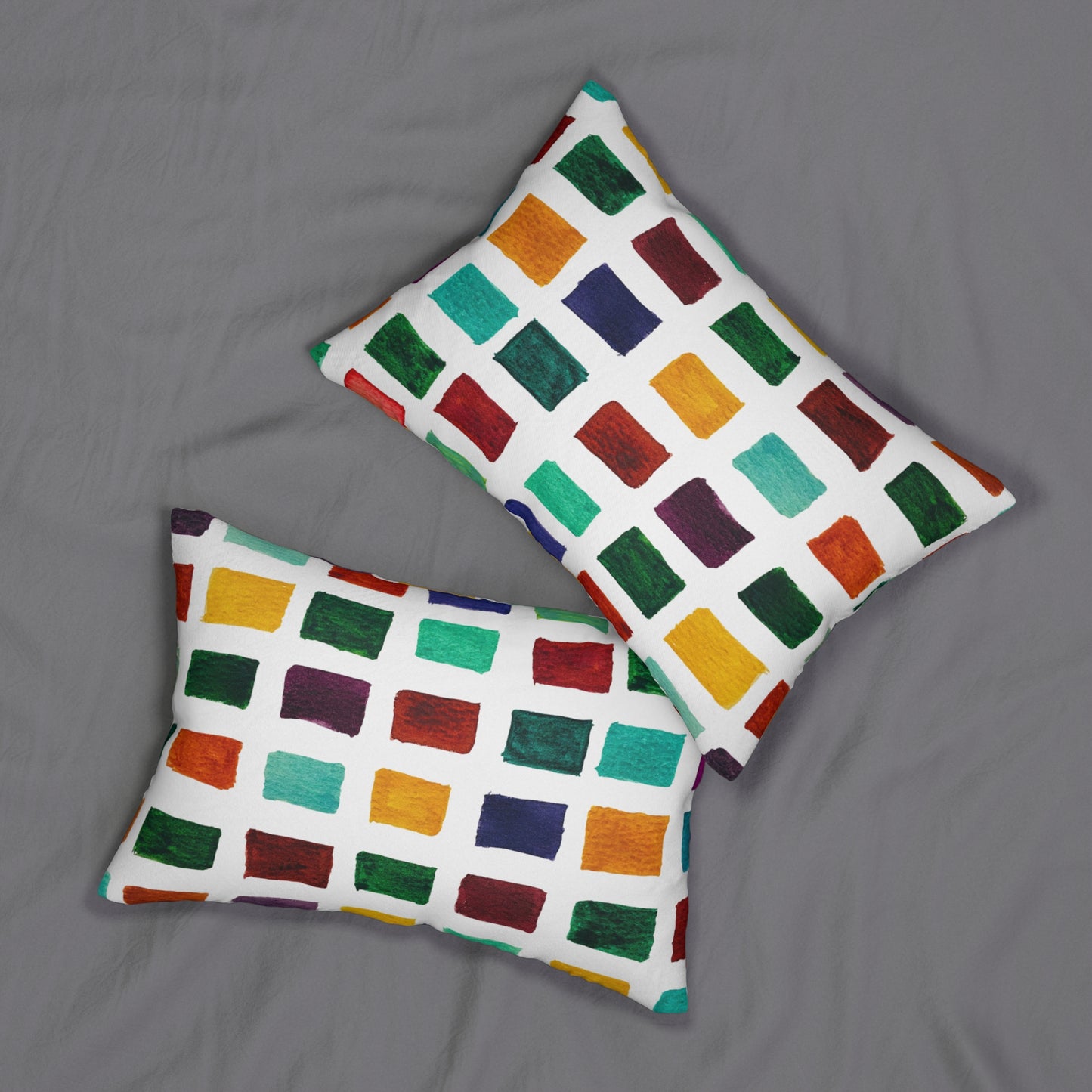 Bright Fall Colors Lumbar Pillow