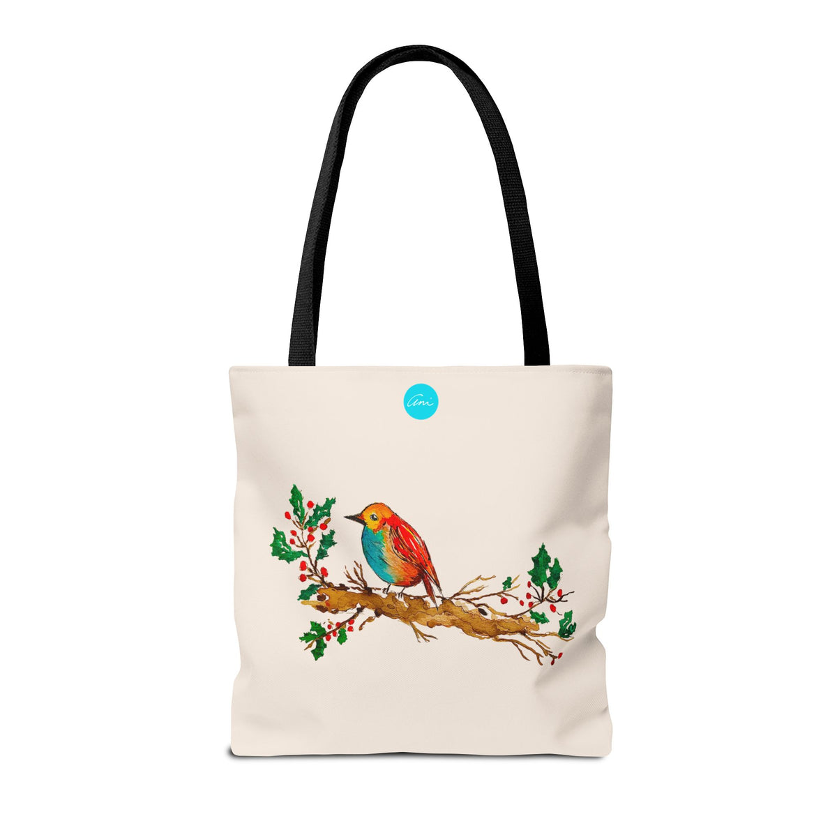 Bright Bird on a Branch Tote Bag