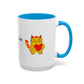 You're Purr-Fect For Me Accent Mug