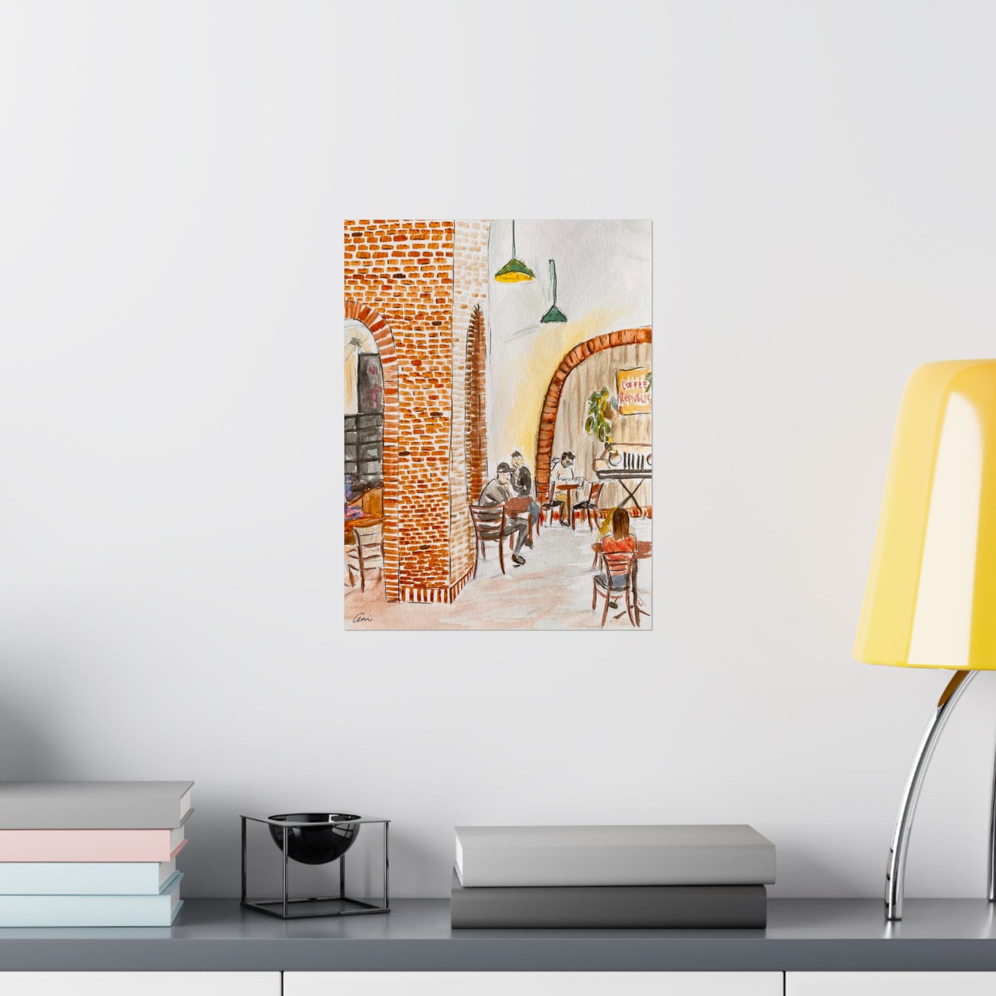 The One at the Coffee Shop Matte Print