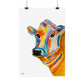 Colorful Cow Rolled Poster
