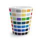 Watercolor Palette Latte Mug