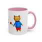 I Love You Beary Much Accent Mug