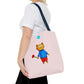 Bear with a Rose Tote Bag