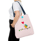 Bird with a Heart Balloon Tote Bag