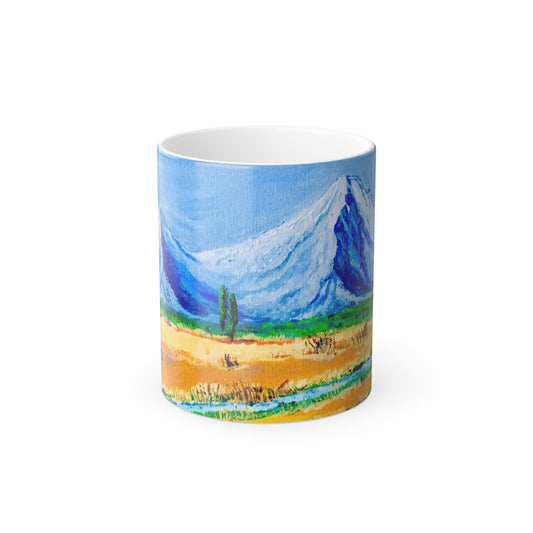Mount Ararat in the Fall Magic Mug