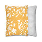 Bumblebee Fall Foliage Faux Suede Square Pillowcase