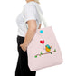 Bird with a Heart Balloon Tote Bag