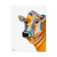 Colorful Cow Rolled Poster