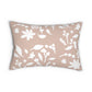 Beige Fall Foliage Lumbar Pillow