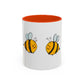 Two Honeybees Accent Mug