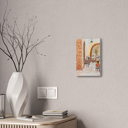 The One at the Coffee Shop Stretched Canvas Print