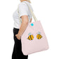 Two Honeybees Tote Bag